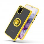 Wholesale Tuff Slim Armor Hybrid Ring Stand Case for LG K92 5G (Yellow)